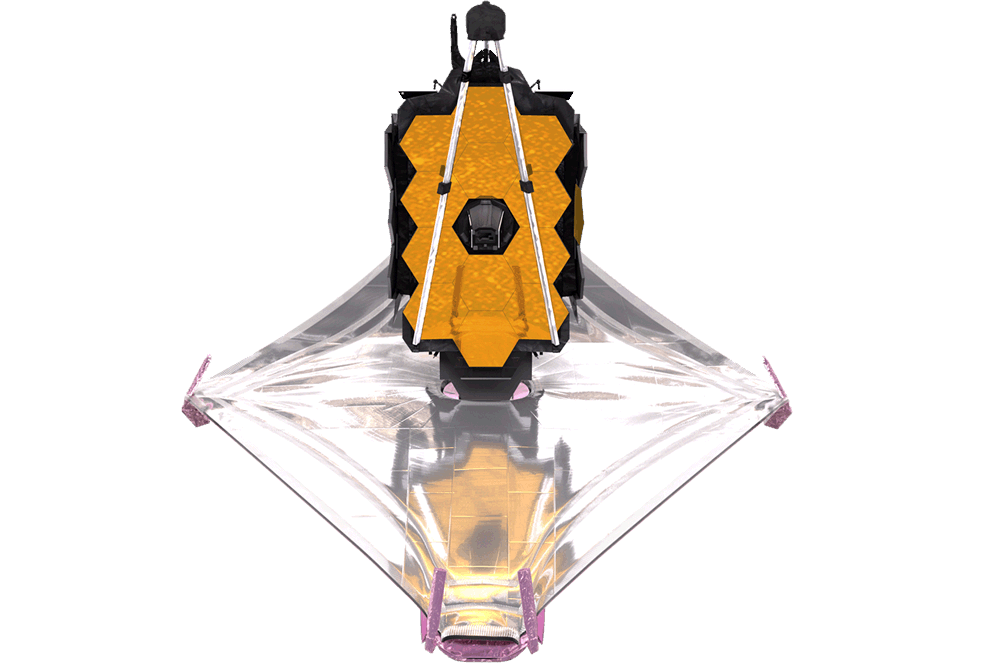 Webb odpočívá před vypnutím svého slunečního štítu, měl vadný senzor