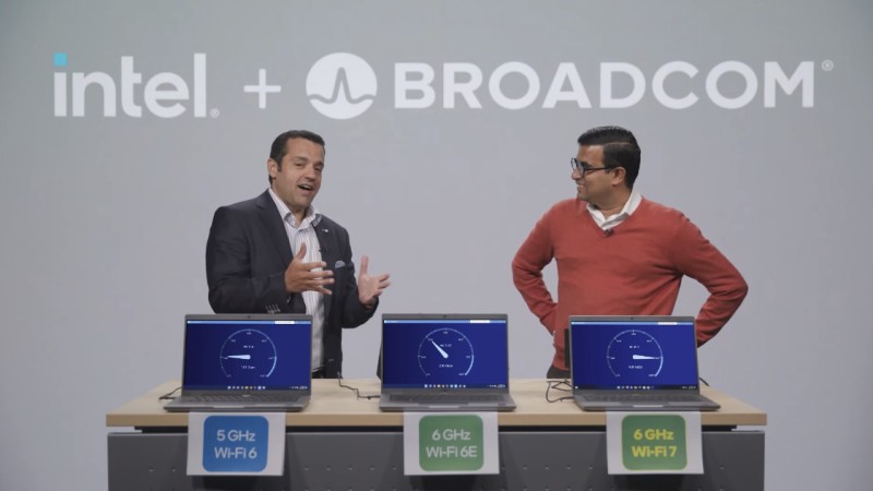 Intel s Broadcomem ukázal Wi-Fi 7 na 6 GHz: bezdrátově přenášel 5 Gbps