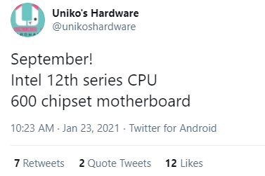 Intel by mohl představit Alder Lake-S už v září