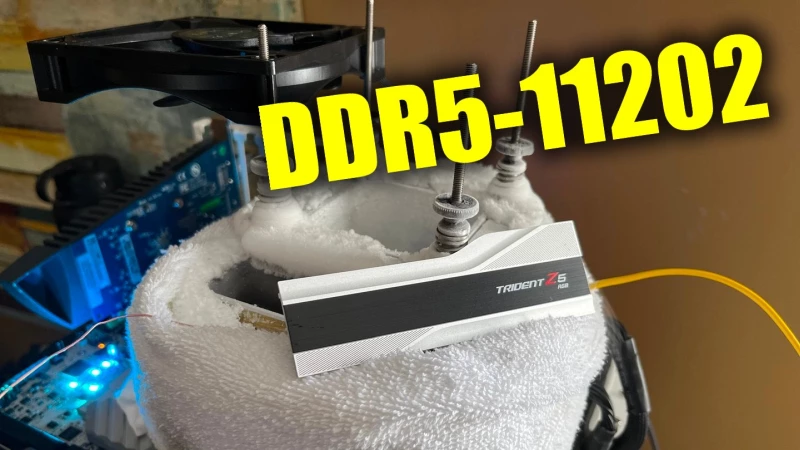 Nový rekord v přetaktování pamětí RAM: DDR5-11202