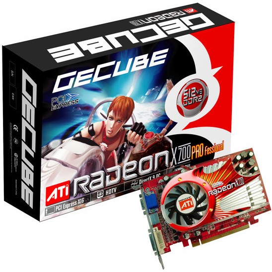 Grafická karta GECUBE Radeon X700 Pro 512 MB PCIe