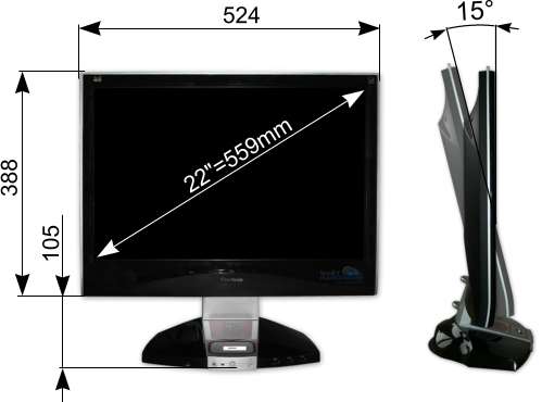 Elegantní ViewSonic VX2245wm: 22" pro iPod
