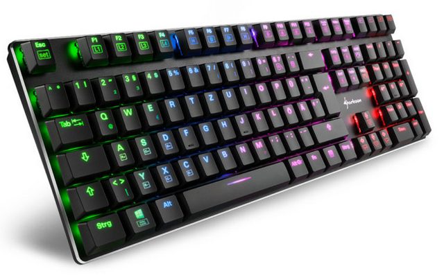 Sharkoon připravil minimalistické a nízké mechanické RGB klávesnice