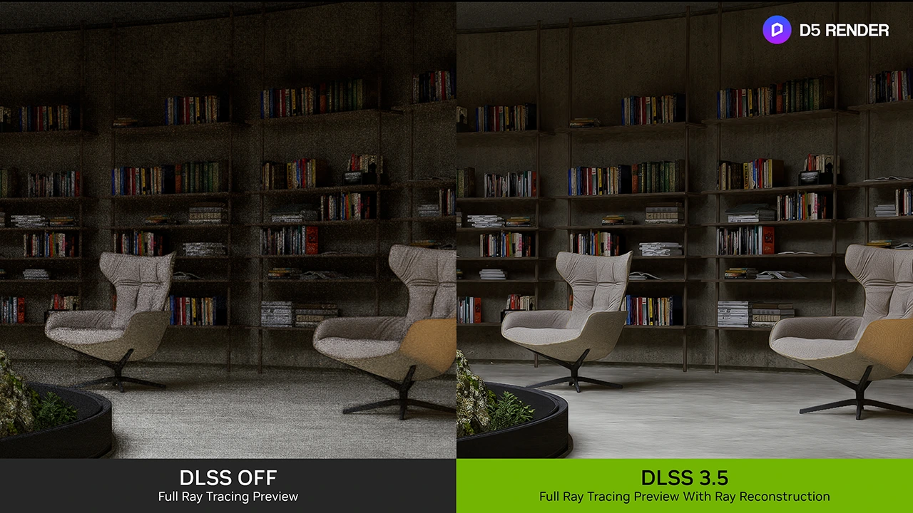 Nvidia DLSS 3.5 představuje Ray Reconstruction, odšumování pomocí AI