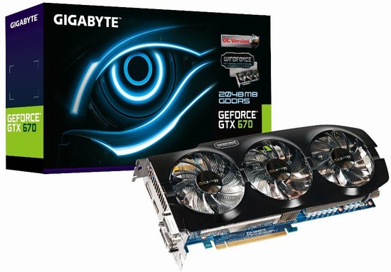 Gigabyte uvádí GeForce GTX 670 WindForce 3X