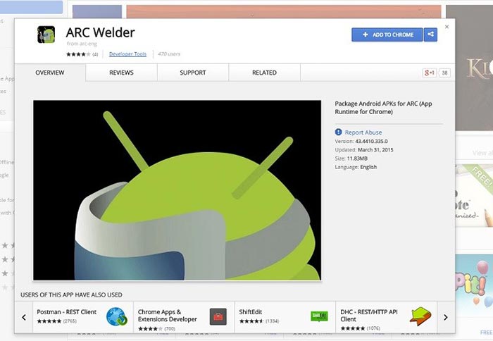 Google ARC Welder: spusťte si androidové aplikace na PC