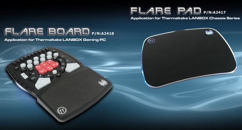 Thermaltake představuje ovladač a podložku pro hráče série Flare