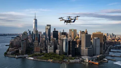 New York testuje elektrické taxi budoucnosti, eVTOL od Joby letěl z JFK
