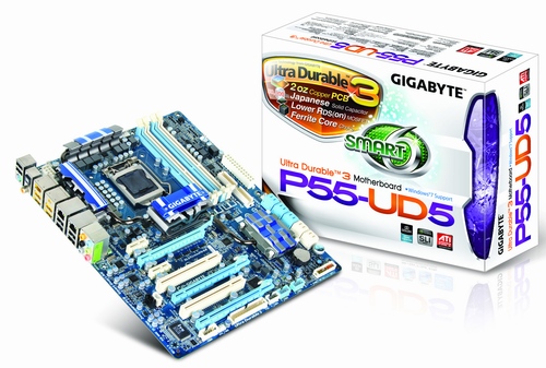 Gigabyte představuje celou sérii základních desek s Intel P55