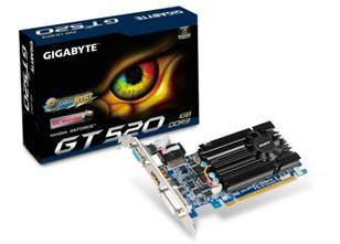 Gigabyte připravil dvě GeForce GT 520