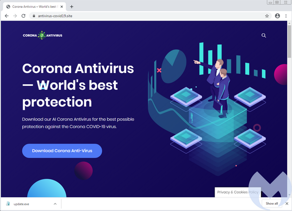 Corona Antivirus sliboval ochranu před COVID-19, jednalo se o malware