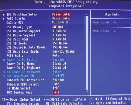 BIOS - 11. díl: Integrated Peripherals