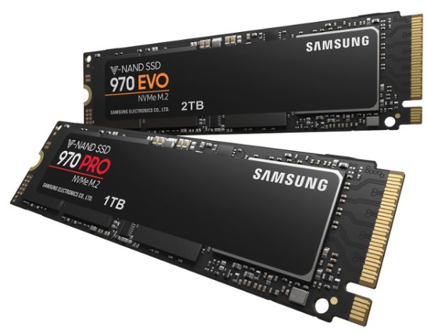 NVMe SSD Samsung 970 PRO a EVO zvládnou 3500 MB/s
