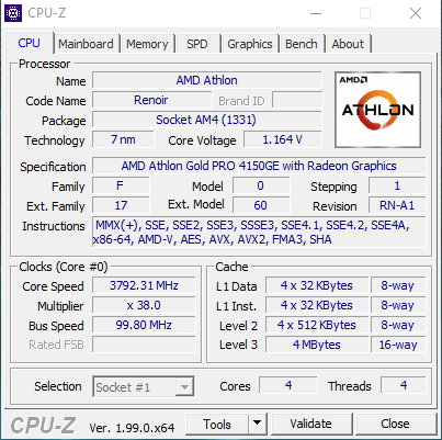AMD Athlon Gold 4150GE: Renoir na záchranu low-endu
