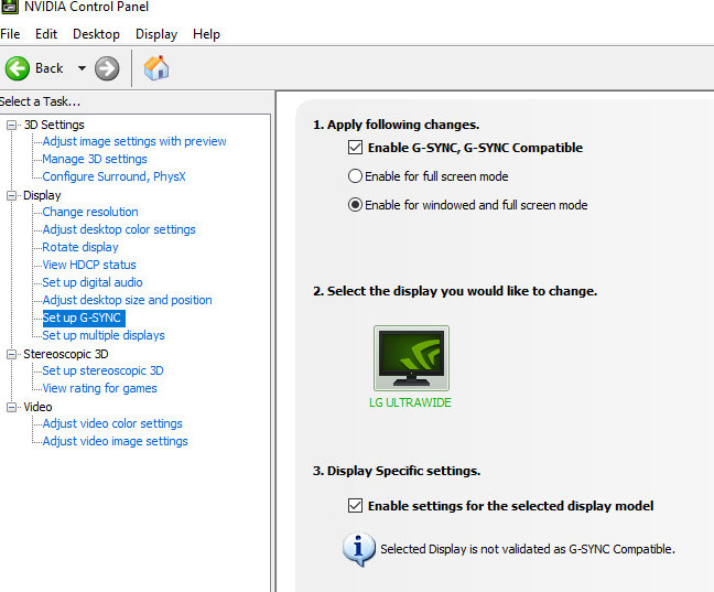 Jak funguje G-Sync na nepodporovaném monitoru LG s Adaptive-Sync?