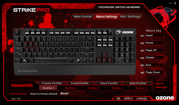 Ozone Strike Pro: dobře vybavená mechanika