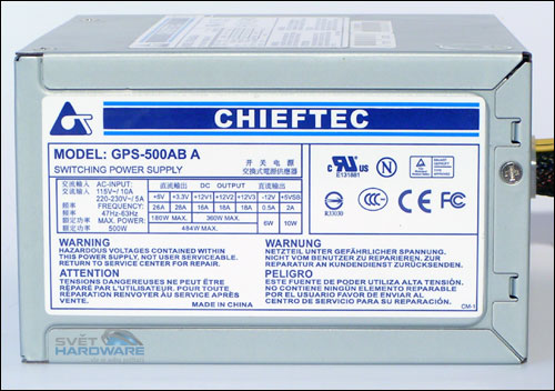 2x 500 Wattů od Chieftecu