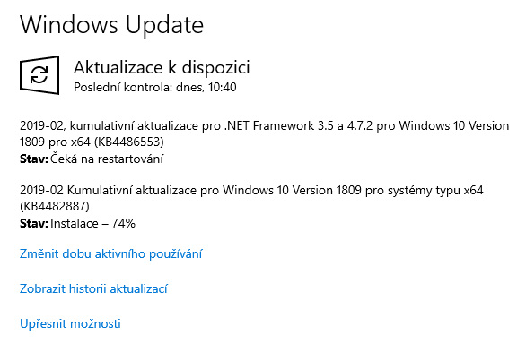 Windows 10 Update KB4482887 silně škrtí výkon v některých hrách