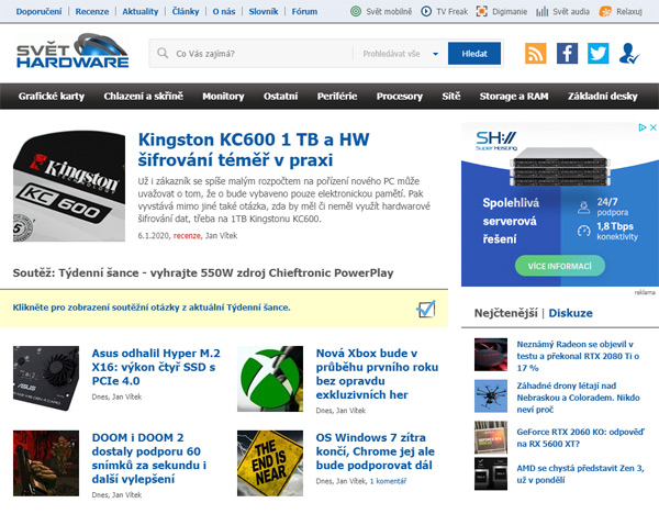 Týdenní šance o 12cm ventilátor Noctua (27.1. - 2.2.)