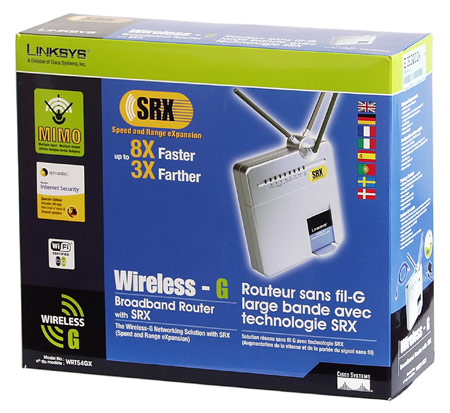Linksys WRT54GX a WPC54GX: technologie SRX a MIMO v akci