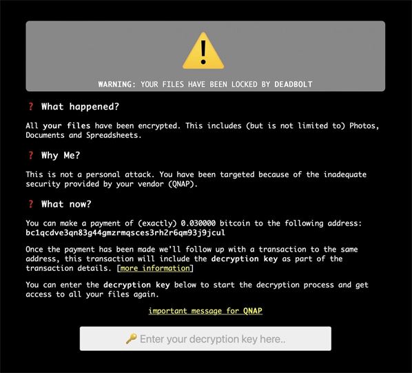QNAP žádá uživatele svých NAS, aby aktualizovali systém, hrozí jim ransomware