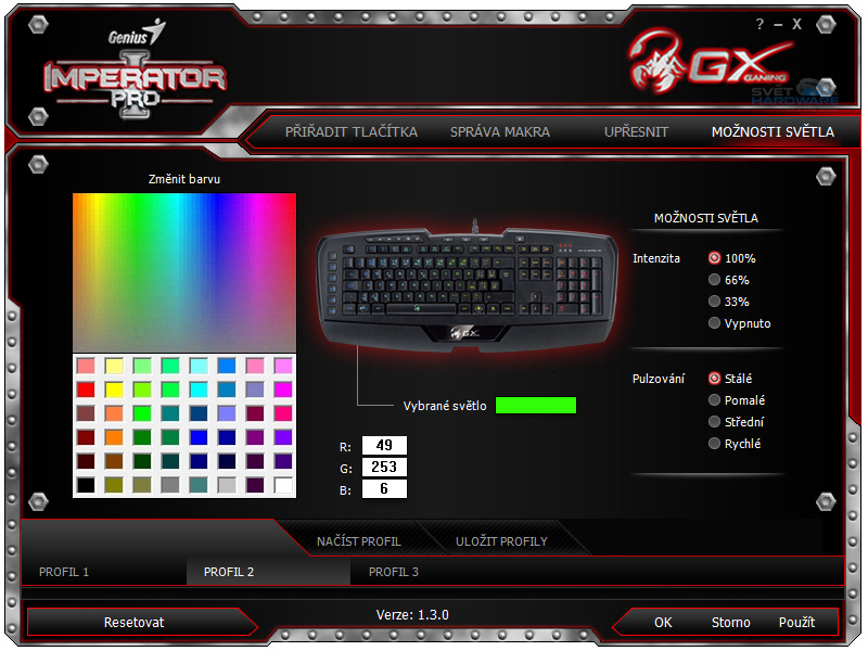 Genius Imperator Pro: podsvícená herní prvotina