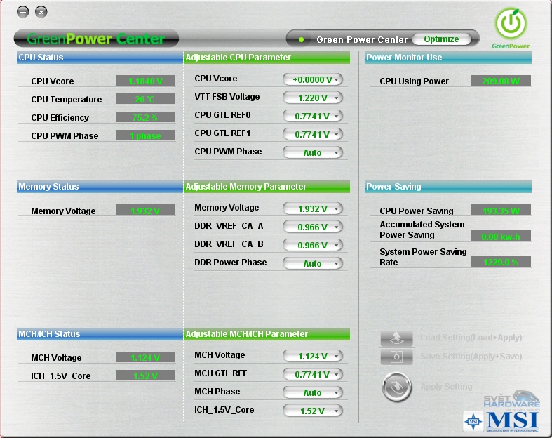 MSI P45 Platinum: DrMOS operuje