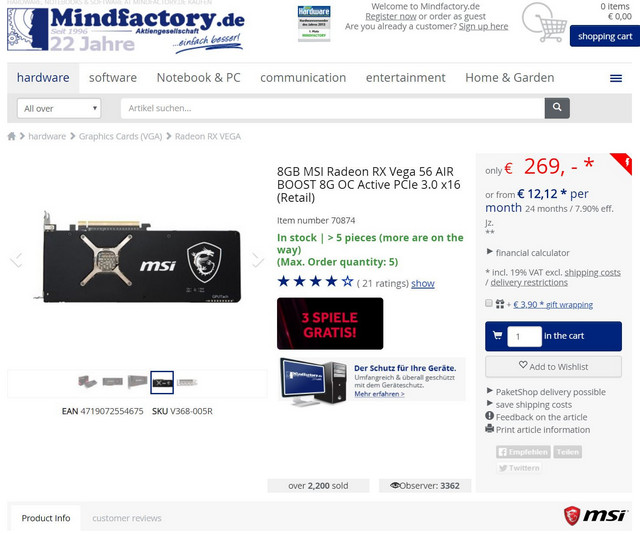 Radeon RX Vega 56 v zahraničí zlevňují, prý v očekávání GTX 1660 Ti