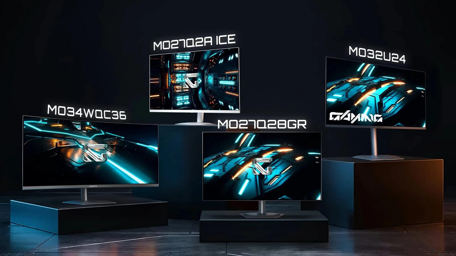 Gigabyte uvedl 4 OLED monitory, HyperNits i AI Picture Mode