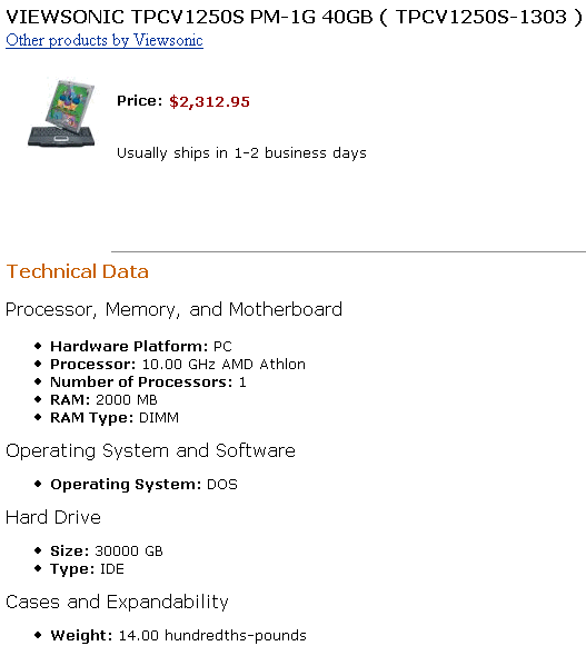 Nový tablet PC ViewSonicu s 10 GHz CPU!