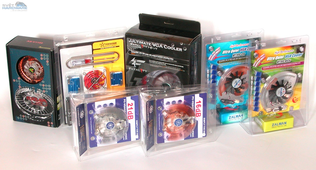 Megatest 20 VGA chladičů: 1. část