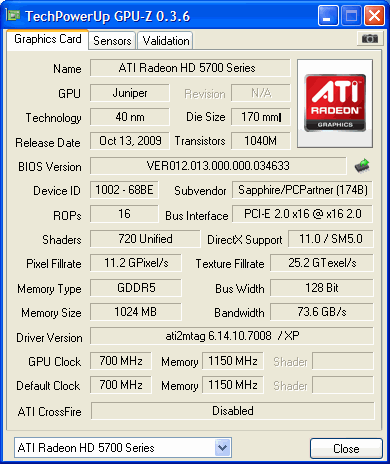 Sapphire Radeon HD 5750: nejlevnější DirectX 11