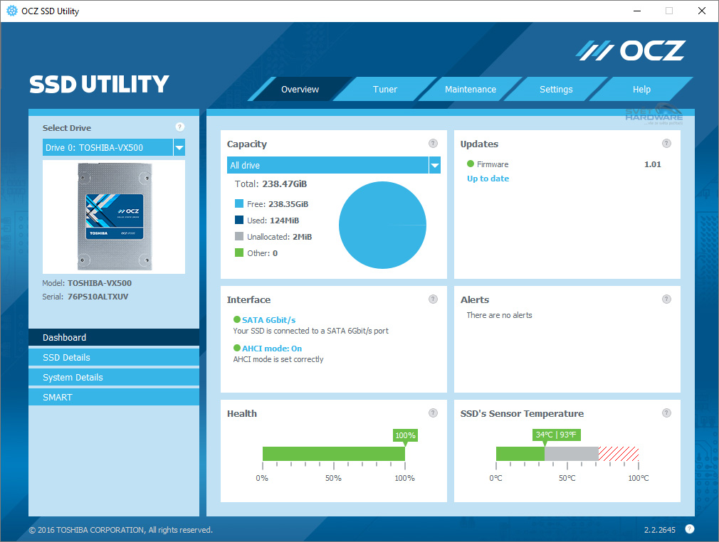 Toshiba OCZ VX500: mainstream s MLC