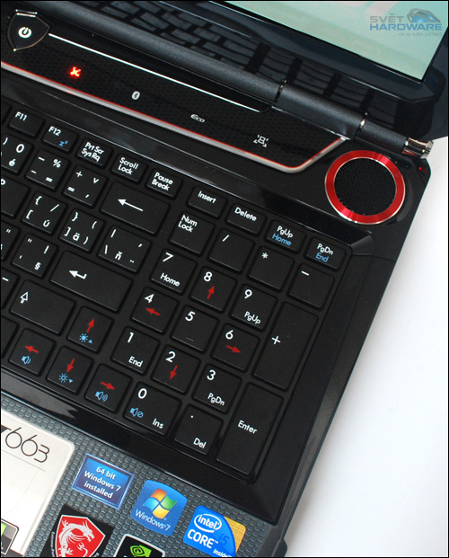 MSI GT663: zaměřen na hry