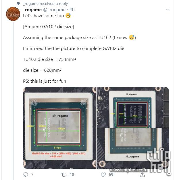 Údajné GPU NVIDIA GA102-300 se ukazuje na fotografii