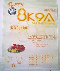 EPoX 8K9A2+: VIA Apollo KT400 stále žije