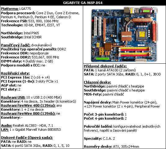 7x základ s P965: Závěr srovnávacího testu
