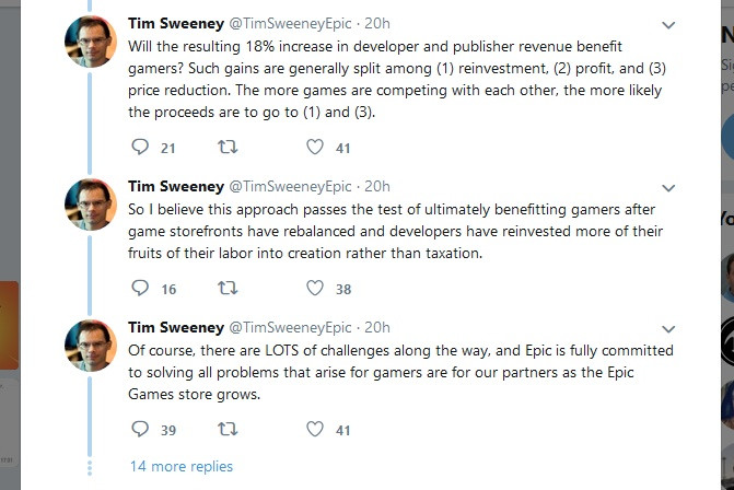 Tim Sweeney: exkluzivity v obchodu Epic fungují