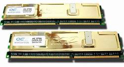 OCZ představilo EL DDR PC-3500 Dual Channel Gold Unbuffered