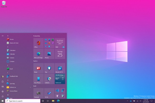 Microsoft novém sestavení Windows 10 opět mění Start Menu