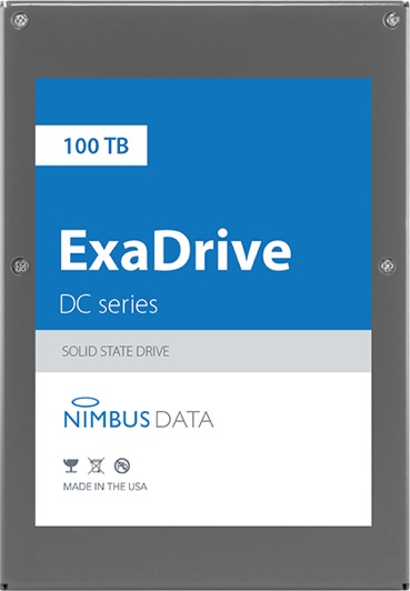 Nimbus uvedl podnikové SSD ExaDrive DC100 se 100 TB