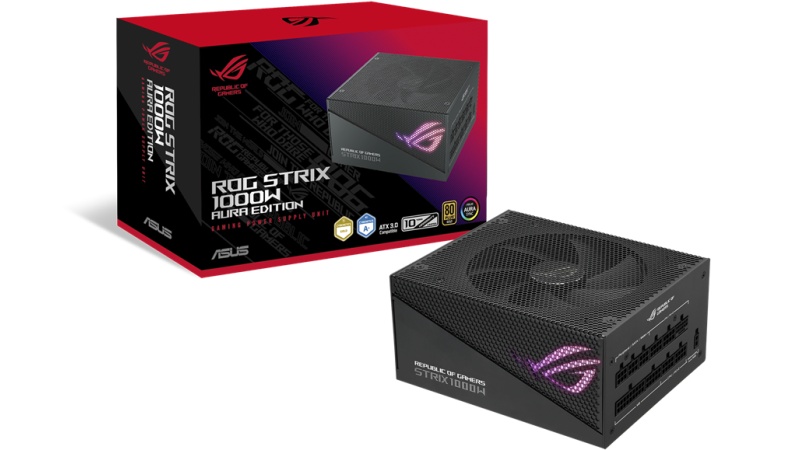 Asus uvedl zdroje ROG Strix Gold Aura Edition typu ATX 3.0