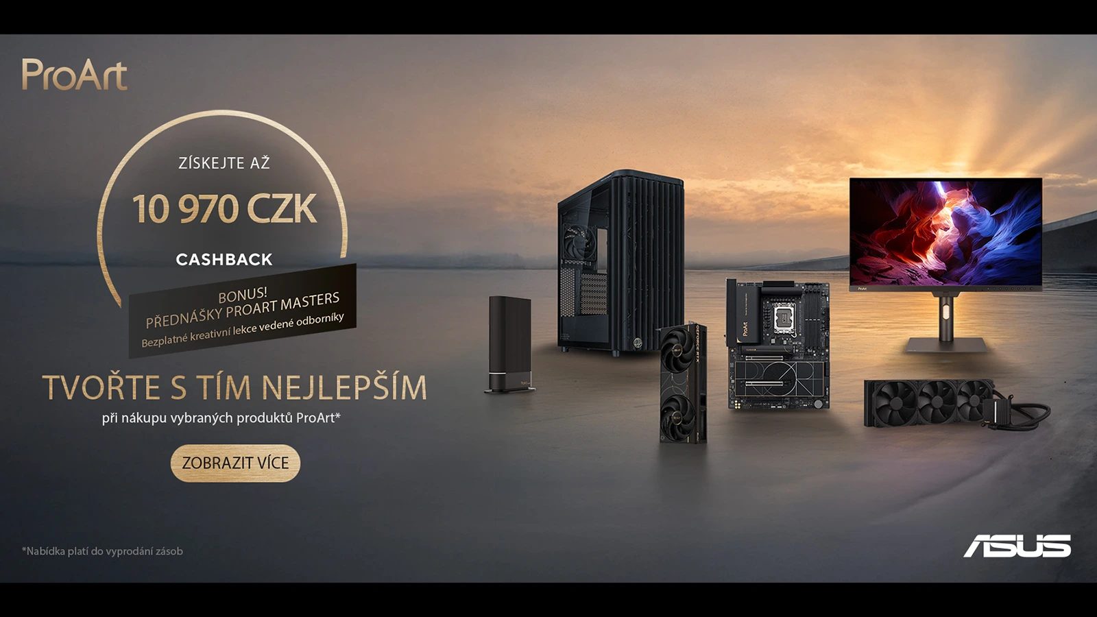 Cashback na Asus ProArt vrací až 10.970 Kč, platí i na některé jiné produkty