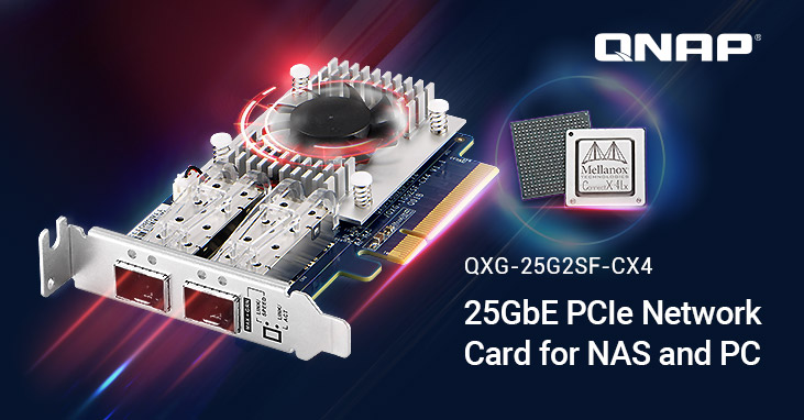 QNAP nabízí kartu s 25Gb/s Ethernetem pro své NAS