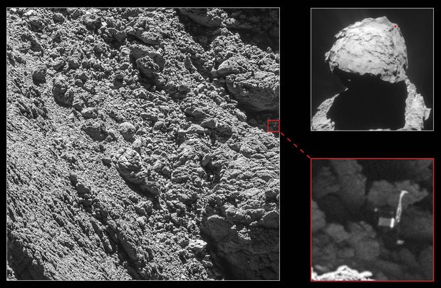 ESA konečně našla na kometě modul Philae a čeká ji nejtěžší část mise