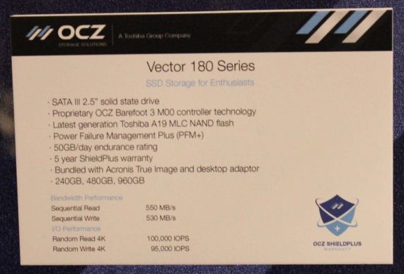 OCZ Vector 180: SSD s ochranou