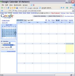 Google Calendar a PDA
