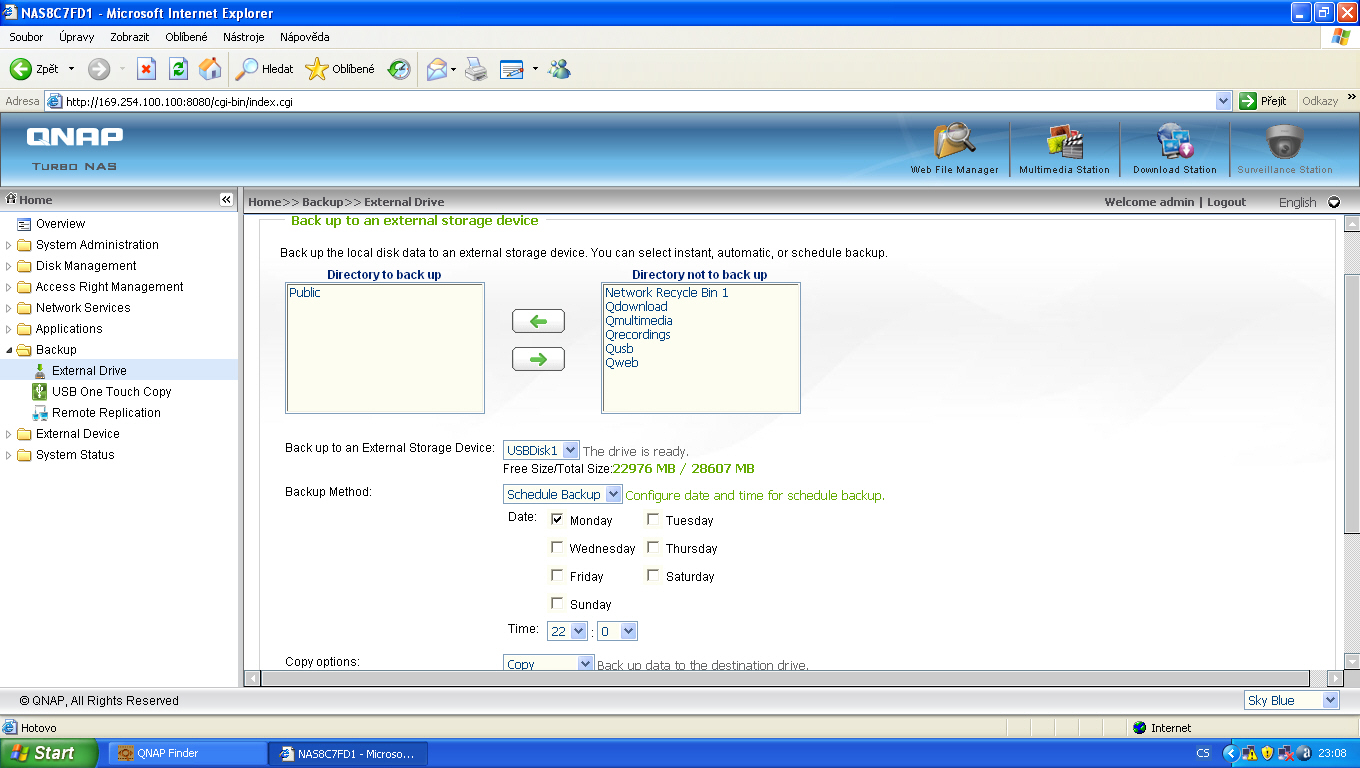 NAS QNAP TS-119: profi backup i domů?