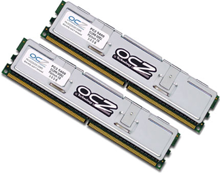 OCZ představuje paměťové moduly OCZ PC2-5400 DDR2 Enhanced Bandwidth Platinum