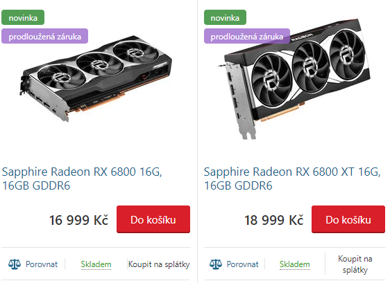 Radeony RX 6800 a 6800 XT jsou na trhu, jak vypadají testy a dostupnost?